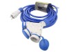 Prelungitor alimentare 3 prize albastru 10m 16A, KEL