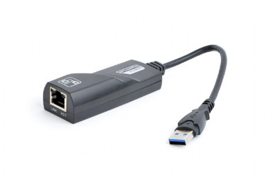 Adaptor USB 3.0 LAN Gigabit RJ-45 negru foto