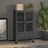 vidaXL Dulap de depozitare industrial, antracit, 70x40x115 cm, metal