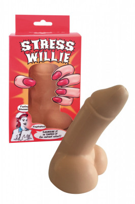 Dildo Moale Antistress - Jucarie Amuzanta, Stress Willie, 12 cm foto