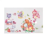 Sticker Decorativ Ursuleti cu Inimioare, Autocolant, Premium, CBD CORAL BEST DEALS Rosu antichizat 50 cm 70 cm 50 cm Rosu antichizat 1 Folie