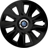Set 4 Capace Roti 17 inchi (R17) Stratos Negru, Compatibile Cu Volkswagen