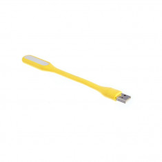 Lampa USB portabila pentru laptop, Galben