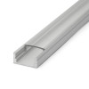 Profil pentru benzi LED, 2000 x 17 x 8 mm, aluminiu, tip U, General