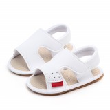 Sandalute albe pentru baietei (Marime Disponibila: 12-18 luni (Marimea 21