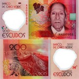 CAPUL VERDE █ bancnota █ 200 Escudos █ 2014 █ P-71 █ POLYMER █ UNC █ necirculata