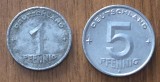 Lot 1 + 5 pfennig RDG / Germania