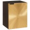 vidaXL Dulap de Baie Negru și Aur 38 x 33 x 48 cm Lemn masiv de mango 4017848