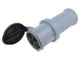 Conector alimentare AC trifazat AMPHENOL IP&amp;S 63A 500V mufă mamă IP44