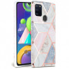 Husa TPU Tech-Protect Marble Samsung Galaxy A21s, Roz