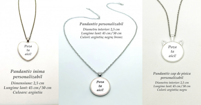 Bijuterii şi Accesorii personalizate: Pandantive, Brăţări, Brelocuri