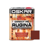 Vopsea alchidica Direct pe rugina Oskar, interior / exterior, maro roscat lucios, 2.5 L