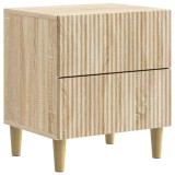 vidaXL Dulap de noapte Stejar Sonoma 43 x 34,5 x 48 cm Lemn prelucrat 894529