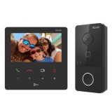 Kit Videointerfon HiLook, 2MP, ecran TFT 4.3, Wi-Fi 2.4GHz, PoE, IR 3m, montare aparenta, IP65 - VI-K46P SafetyGuard Surveillance