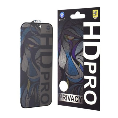 Folie pentru iPhone X / XS / 11 Pro - Lito HD Pro Privacy - Black foto