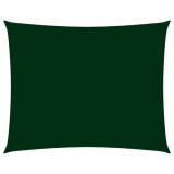VidaXL Parasolar verde &icirc;nchis, 4x5 m țesătură oxford dreptunghiular