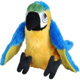 Papagal Macaw Albastru - Jucarie Plus 20 cm