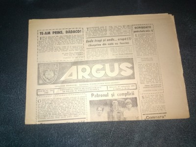 REVISTA ARGUS 16 SEPTEMBRIE 1992 foto
