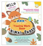 Carte Educativa Stick&quot;n Tracing Work Book - Animal Party