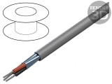 Cablu EcoCable Mini 3x28AWG gri &icirc;nchis