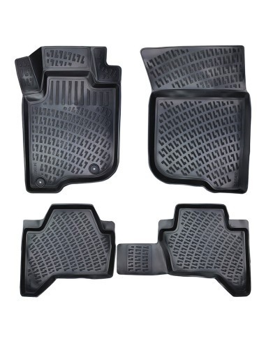 Set covorase auto din cauciuc tip tavita Mitsubishi L200 / Triton IV 2005-2014