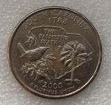 G5. USA SUA SOUTH CAROLINA QUARTER DOLLAR $ 2000 P **, America de Nord, Cupru-Nichel