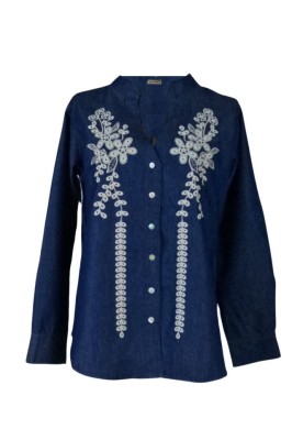 Bluza dama tip ie D24, bleumarin/alb , marimea XL foto