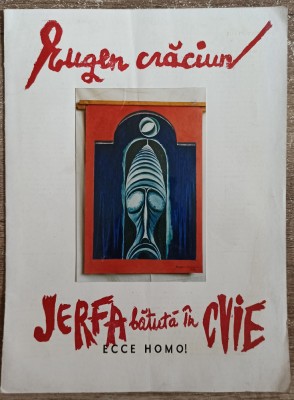 Jertfa batuta in cuie, Eugen Craciun// pliant expozitie foto