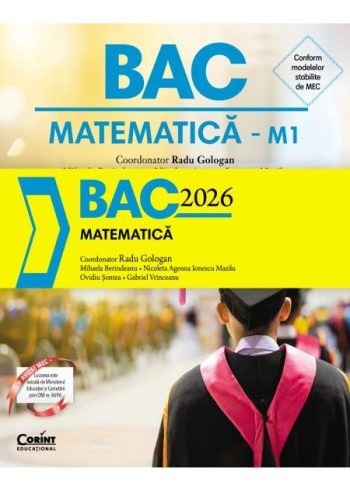 Bac 2026 matematica, Radu Gologan (coord.), Mihaela Berindeanu, Nicoleta Ionescu Mazilu, Ovidiu Sontea, Gabriel Vrinceanu