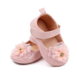 Pantofiori roz pudra pentru fetite - Gorgeous (Marime Disponibila: 3-6 luni, Superbaby