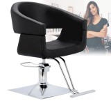 Scaun de coafat Coco hidraulic rotativ pentru salonul de coafură Suport cromat scaun de coafor