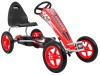 GO Kart cu pedale, pentru copii 6-12 ani, Kinderauto F8-1, roti Gonflabile de 10 inch, rosu