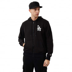 Hanorace New Era MLB League Los Angeles Dodgers Essential Zip Hoodie 60284775 negru