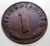 B.084 GERMANIA 1 REICHSPFENNIG 1938 D, Europa, Bronz