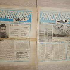 PANORAMIC RADIO-TV, LOT DOUA ZIARE, ANUL 1, NR 33 SI 34/ 1990