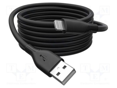 Cablu USB 2.0 DIGITUS Apple Lightning 2m negru foto