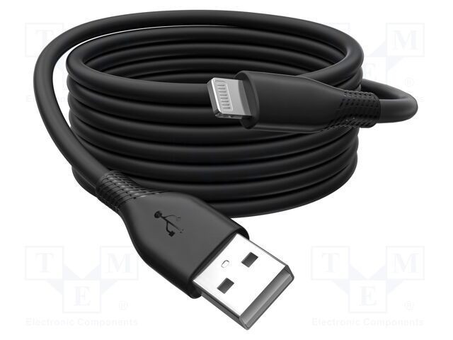 Cablu USB 2.0 DIGITUS Apple Lightning 2m negru