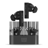 Casti wireless TWS cu ANC+ENC si carcasa metalica ElectroMures EM E4 Negre