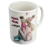 Cana alba personalizata &quot;Mama &amp; Fiica&quot;, INOVATIX&reg;. 330ml