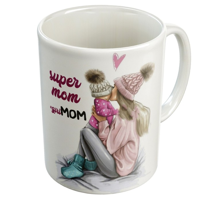 Cana alba personalizata &quot;Mama &amp; Fiica&quot;, INOVATIX&reg;. 330ml