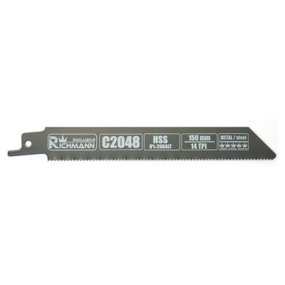 Panza, lama, fierastrau tip sabie, pentru metal, HSS bimetal-Cobalt, 14 TPI, set 5 buc, 150 mm, Richmann Exclusive foto
