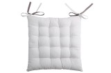 Pernă De Scaun Duo Gri/Perla 40X40 Cm, Culoare Gri/Perlă, 100% Bumbac