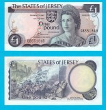 Insula Jersey (p#11) 1 Pound 1978 UNC &#039;Bătălia pentru Jersey&#039; serie: GB551848