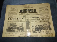 ZIARUL ORDINEA 7 FEBRUARIE 1939 foto