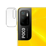 Folie Camera pentru Xiaomi Poco M3 Pro 5G, Mocolo Full Clear Camera Glass, Clear