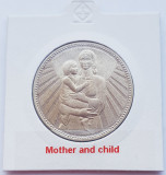 357 Bulgaria 25 Leva 1981 Mother and Child km 134 argint