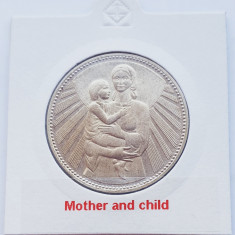 357 Bulgaria 25 Leva 1981 Mother and Child km 134 argint