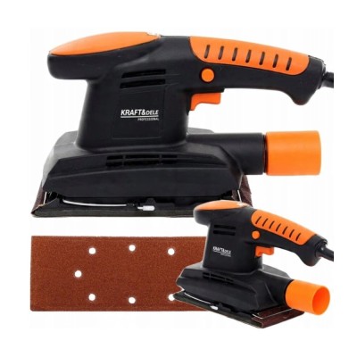 Slefuitor orbital pentru lemn, metal si plastic, cu talpa dreptunghiulara, 450 W, Kraft foto