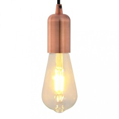 vidaXL Suporturi de lampă 2 buc Roșu Bronz E27