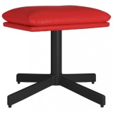 Cumpara ieftin Taburet, rosu vin, 60x60x36 cm, piele ecologica